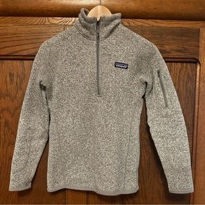 Patagonia half zip sweater Size XS Womens Heather Gray